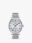 Tissot T0064071103303 Mens' Le Locle Date Metal Strap Watch, Silver