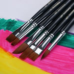 12pcs/set Paint Brushes Nylon Hair Painting Brush Oil Painting Acrylic Brush Uk