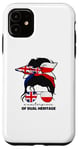 iPhone 11 Half Britain And Polish British UK Poland Flag Girl Women Case