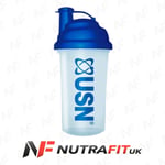 USN SHAKER whey protein workout bottle mixer flip back cover BPA free 700ml