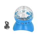 (Blue) Speaker Disco Ball LED RGB Colorful Mini Music Mobile Stage