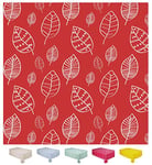 Home Direct Nappe Toile cirée PVC Rectangulaire 140 x 180 cm Feuilles Rouge