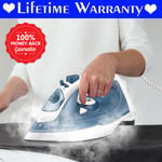 2400W Vertical Steam Iron Non-Stick Sole Plate Adjustable Temperature Blue 350ml