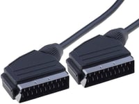 Cable noir peritel -SCART- 1.5m