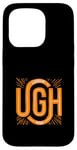 Coque pour iPhone 15 Pro Orange, pouah ! Graphique de couleur orange Mood