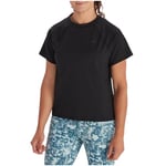 Marmot Wm's Windridge SS, T-shirt fonctionnel respirant, t-shirt de sport à manches courtes, t-shirt de fitness à séchage rapide, Femme, Black, M