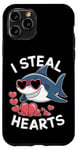 iPhone 11 Pro Cool Shark I Steal Hearts Valentines Day Funny Shark Boy Kid Case