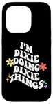 Coque pour iPhone 15 Pro Retro Groovy Im DIXIE Doing DIXIE Things Funny Fete des Mères