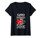 Womens God called me to be a nurse it was the most gratifying time V-Neck T-Shirt