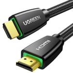 Cable Hdmi 4K Ultra Hd Cordon Hdmi 2.0 Haute Vitesse Par Ethernet En Nylon Tresse Supporte 3D Hdr Retour Audio Compatible Avec Ps5 Lecteur Blu Ray Xbox 360 Ps4 Ps3 Pc Ampli Tv 4K Ecran(3M)