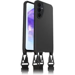 Otterbox React Necklace Coque pour Samsung Galaxy A55 5G, Coque de Protection Ultra Fine avec Collier réglable et Amovible, testé Selon Les Normes Militaires, Stardust, Livré sans Emballage