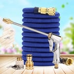 Metal Car Pressure Washer Lances Washing Spray GunsGarden Home Water Gun Powerful Telescopic Hose Universal Garden Tap Connect,10M