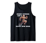 Merry Fitness Happy New Rear Workout Christmas Cookie Tank Top