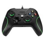 Hobby Tech - Manette filaire pour Xbox One - Noir Quatre indicateurs LED Fonction de vibration double Compatible Xbox One et