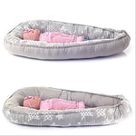 Nid Bébé Multifonctionnel Cocoon Baby Baby Baby Cocoon Bumper Lit de Voyage 100% Coton Anti-Allergique