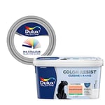 Ma Couleur Sur-Mesure par Dulux Valentine – Peinture Intérieure Murs, Plafonds, Boiseries - Palette Jeu, Cuisine & Bain Satin, Coquelicot Pastel, 2 L