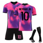 1st Neymar Jr Set Fotbollströja Set NR.10 Vuxna barn nyaste fotboll Tröjor L