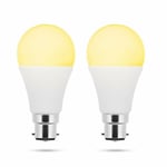 2 Ampoules WiFi connectées LED 7w B22 230v 2.700K-6000K 555 lumens variable