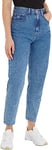 Tommy Jeans Jean Femme Mom Jeans Taille Haute, Bleu (Denim Light), 25W / 32L