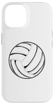 Coque pour iPhone 14 Ballon de volley-ball