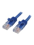 StarTech.com 10m Blue Cat5e / Cat 5 Snagless Ethernet Patch Cable 10 m - patch cable - 10 m - blue - Blå - 10 meter