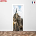 Sticker Porte Abbaye Du Mont-Saint-Michel 204 x 83 cm