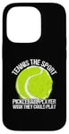 Coque pour iPhone 14 Pro Tennis Le joueur de pickleball sportif souhaite pouvoir jouer