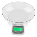 Food Scale, Delaman Digital Food Scale Kitchen Cooking Multifunction Weight Scale with Bowl 1PC (White)