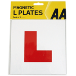 2 x AA Magnetic L Plates UK Learner Exterior Secure Car Driver Plate Sign Quick