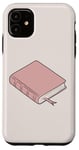 Coque pour iPhone 11 Marque-page rose pour les amateurs de lecture