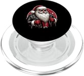 Père Noël punk motard cool Noël PopSockets PopGrip pour MagSafe