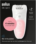 Silk-epil Epilators by Braun 5-516 Wet & Dry Rechargeable with Massage Cap