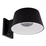 Applique murale LED solaire Noire 5.26W 1000 Lumen Eclairage LED Detecteur infrarouge Angle 120° IP54 ASLO