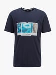 BOSS TMix On Vacation Graphic Cotton T-Shirt, Dark Blue