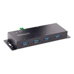 STARTECH 4-PORT INDUSTRIAL USB HUB 5GBPS USB-A HUB W/ ESD PROTECTION CTLR