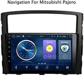 QXHELI Navigation GPS HD Écran Tactile Android 8.1 Radio Navigation GPS Multimédia Voiture Lecteur Commande Au Volant 2DIN WiFi USB pour Mitsubishi Pajero 2006-2014