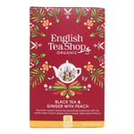 English Tea Shop Svart te Ingefära & Persika 40 g