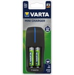 Varta Mini laddare. Laddar 2/2 AA,AAA. 2st AA 2100mAh ingår