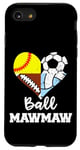 iPhone SE (2020) / 7 / 8 Ball MawMaw Soccer Football Softball Volleyball MawMaw Heart Case