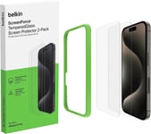 Belkin ScreenForce 9H TemperedGlass Screen Protector for iPhone 15 Pro