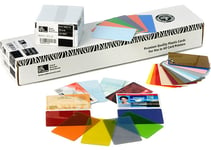 Zebra Color - Polyvinylklorid - 30 Mil - Silver-Metallic - Cr-80 Card (85.6 X 54 Mm) 500 Kort Kort - För Zebra P110m, P330i, P430i