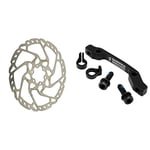 Shimano Smrt66 6 Bolt Slx Rotor - Black, 18 cm & Unisex Smmaf180pp2 Bike Parts, Black, 18 cm UK