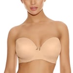 Freya BH Deco Moulded Strapless Bra Beige F 85 Dam