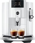 Jura E8 Automatic Espresso Machine (Piano White)