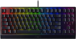 Blackwidow V3 Tenkeyless(Switches Verts)-Clavier Gamer Mecanique Compact(Switches Mecaniques Clicky,Format Tenkeyless,Touches Programmables)Clavier Us|Noir