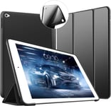 Coque Ipad Air 2, Ipad Air 2 Case Housse Étui De Slim Léger Protection Coque [Veille/Réveil Automatique] Tpu Souple Bumper Smart Cover Pour Apple 9,7 Pouces Ipad Modèle A1566 / A1567 (Noir).[G481]