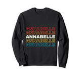 I Love Annabelle Personalized Retro Sunset First Name Sweatshirt