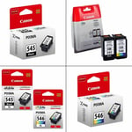 Genuine Canon Pg545 / Pg-545xl & Cl546 / Cl546-xl Ink Cartridges - Pixma Tr4550