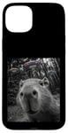 Coque pour iPhone 15 Plus Capybara Selfie avec Alien OVNI Hommes Femmes Garçons Filles Enfants