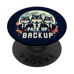 Emballez avec un jeu de mots de l'équipe de loup à fourrure assorti PopSockets PopGrip Adhésif